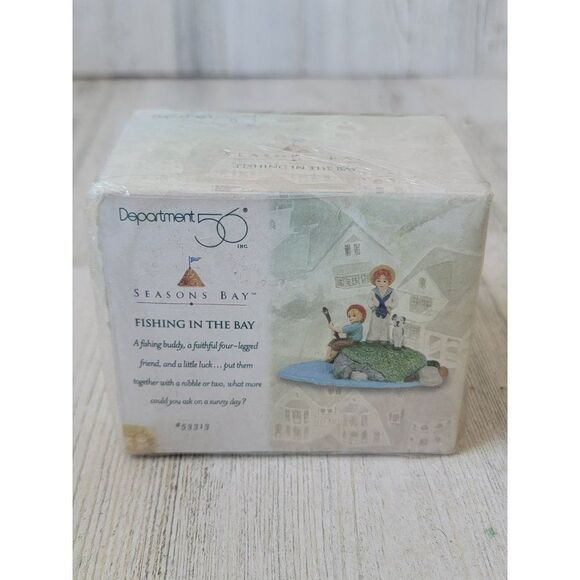 Dept 56 53313 Fishing In The Bay seasons bay village accessory xmas - Picture 1 of 6